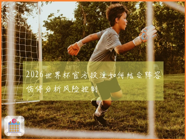 2026世界杯官方投注如何结合阵容伤停分析风险控制