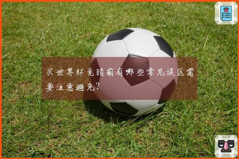 买世界杯竞猜前有哪些常见误区需要注意避免？